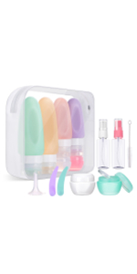 travel shampoo bottles