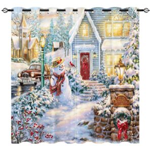 YUANZU Christmas Blackout Curtains