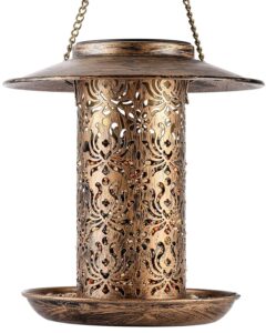 HOUSESAPP Solar Bird Feeder for Outdoors Hanging