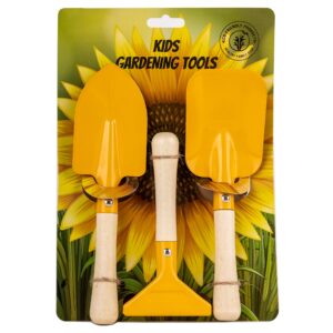 Garden tools for kids. Kids Gardening Tools Set - 3pc Metal Garden Tools Toy Set with Hand Fork