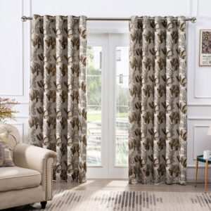 HORIMOTE HOME Botanical Jacquard Eyelet Curtains