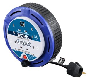 Masterplug SCT0510/4BL-MP Four Socket Cassette Reel Extension Lead