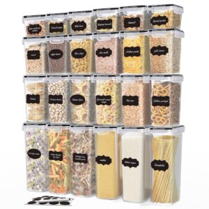 BESTORE Food Storage Containers 24pcs Airtight Food Containers Plastic Kitchen Storage Containers BPA-Free Food Containers With Lids