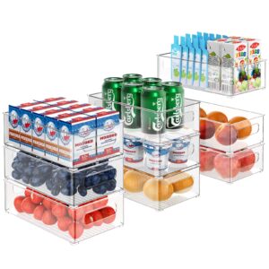 Fridge Storage Organisers - 9 Pack (3 Size) Fridge Organisers