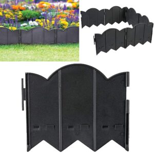 Garden Edging Lawn Flowerbed Border Fence Patio Fencing Landscape Weather Resistant (24 panels - 4.98 m)