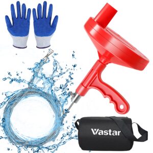 Vastar 7.62M Snake Drain Unblocker Drain Auger