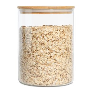 ComSaf 3000ML Glass Jar with Bamboo Lid