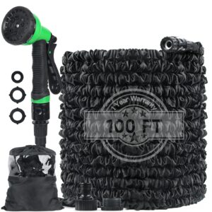 Hose Pipe 100FT Expandable Garden Hose with 8 Function Spray Nozzle