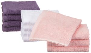 Amazon Basics Cotton Washcloths - 12-Pack