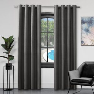 GC GAVENO CAVAILIA Faux Silk Eyelet Curtains For Living Room