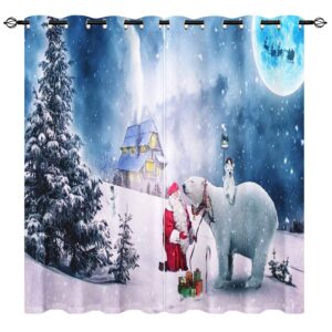YUANZU Christmas Blackout Curtains