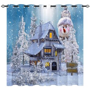 YUANZU Christmas Blackout Curtains