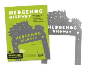 Seedball Steel Hedgehog Highway | Perfect Garden Accessories & Thoughtful Hedgehog Gifts - Create Animal Walkways Between Gardens | Easy to Use - Position on Garden Fence Near a Hedgehog House