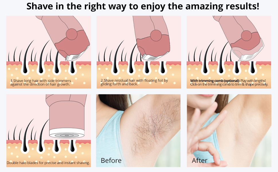 Electric Razors for Women, Electric Shaver for Women