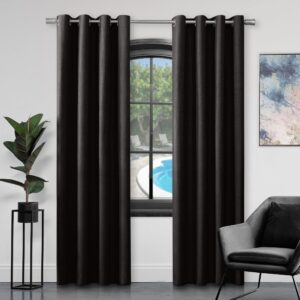 GC GAVENO CAVAILIA Faux Silk Eyelet Curtains For Living Room