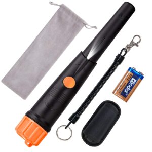 Metal Detector Pinpointer - SUNPOW IP68 Waterproof Handheld Pin Pointer Wand with Belt Holster Treasure Hunting Tool Accessories