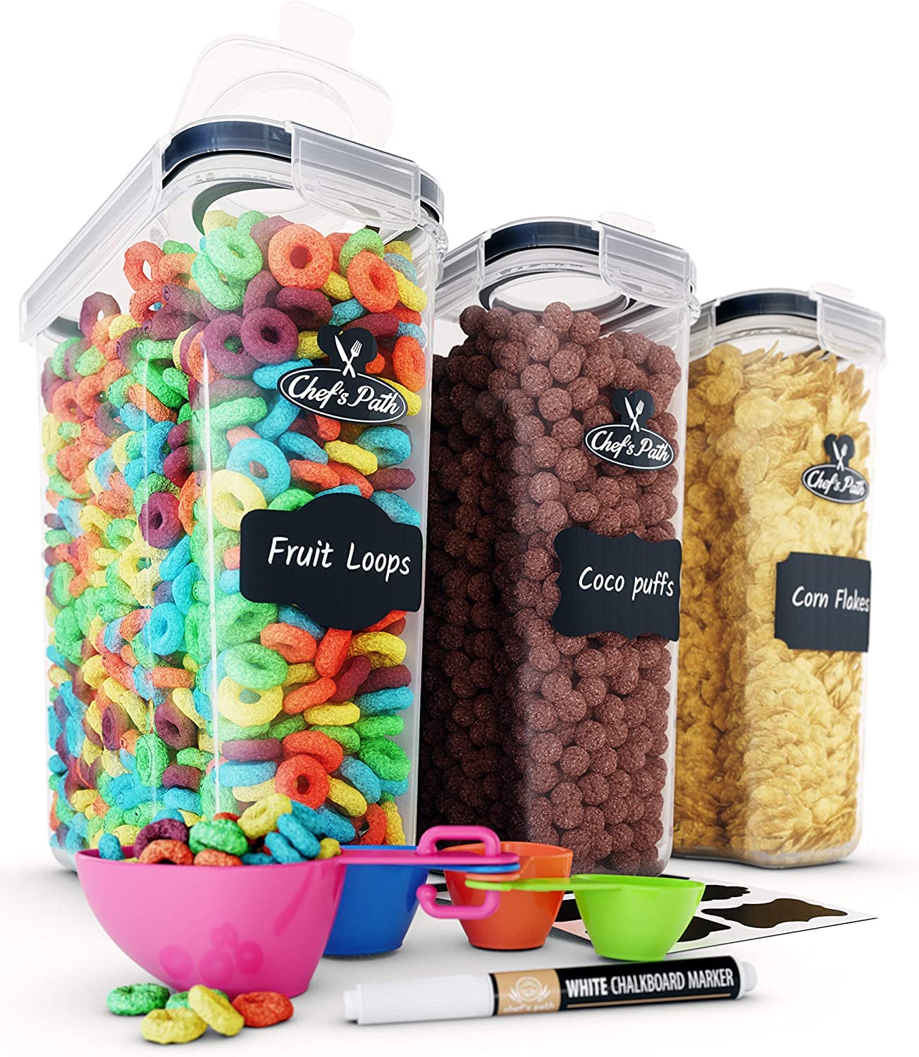 Chef's Path Cereal Storage Containers (4L