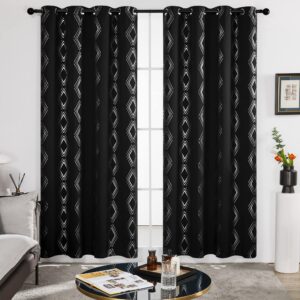 Deconovo Modern Blackout Curtains 72 Inch Drop