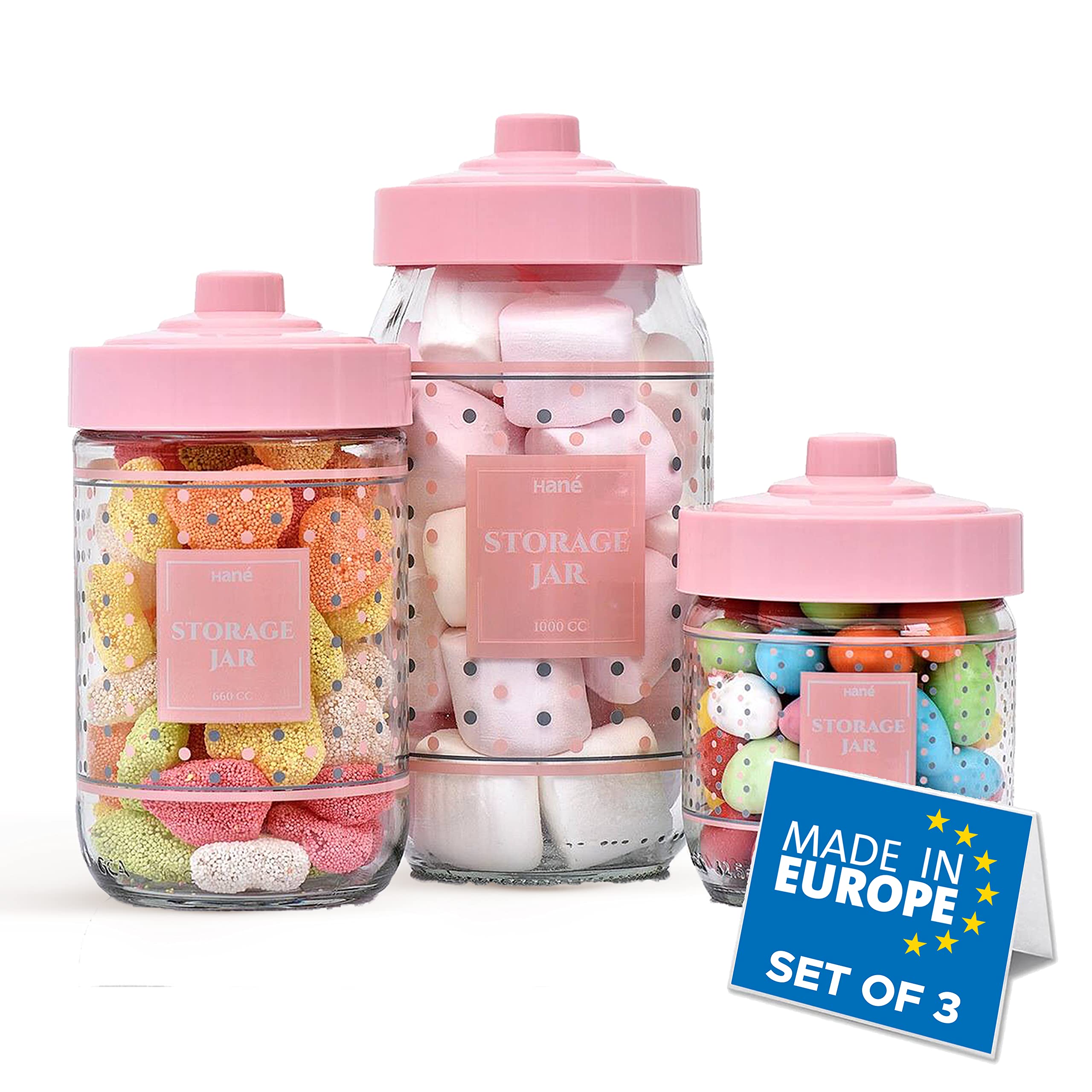 Hané Glass Jars with Lids