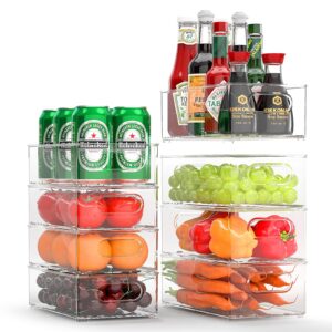 FINEW Fridge Organisers Stackable