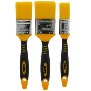 Coral 31416 Zero Paint Brushes with No Loss of Bristle Paintbrush Heads 3 Piece Pack Set