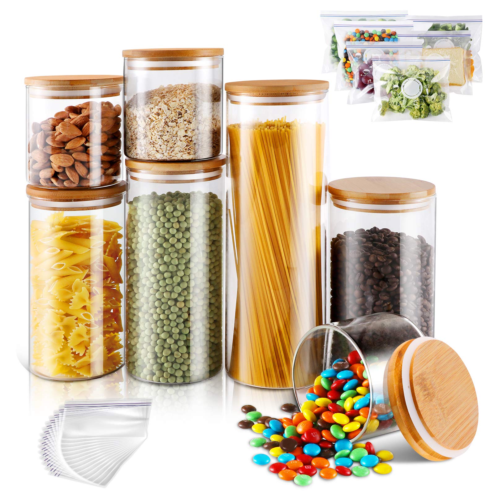 Masthome Glass Jars with Lids