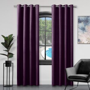 GC GAVENO CAVAILIA Faux Silk Eyelet Curtains For Living Room