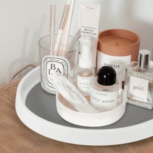 Vinsani 2 Pack Round Turntable Organizer Multifunctional Non-Slip Spice Rack Kitchen Storage Lazy Susan for Pantry