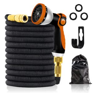 Expandable Garden Hose Pipe - 3 Times Expanding Flexible Magic Water Hose with 10 Function Spray Nozzle (100ft/30m)