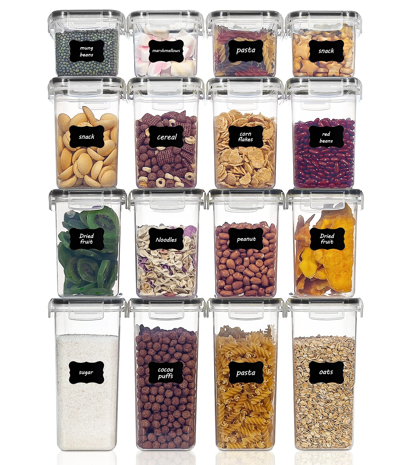 Vtopmart Set of 16 Airtight Food Storage Containers & Kitchen Storage Containers