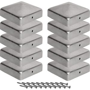 Post Caps 71x71 mm - 10 Pieces Caps with Free Screws