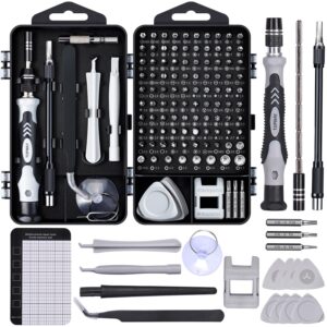 Precision Screwdriver Set Electronic Repair Tool Kit: 122 in 1 Mini Hand Screwdriver Set with 101 Bits Compatible for Computer Laptop PC iPhone MacBook iPad Xbox PS4 Home Repai