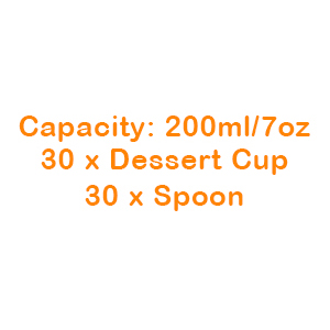 plastic dessert cup