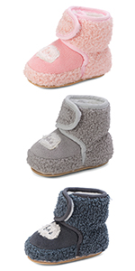 Baby Booties Shoes Boy Girl Newborn 6 12 18 Months Infant First Baby Boots Slippers Size 2 3 4 UK