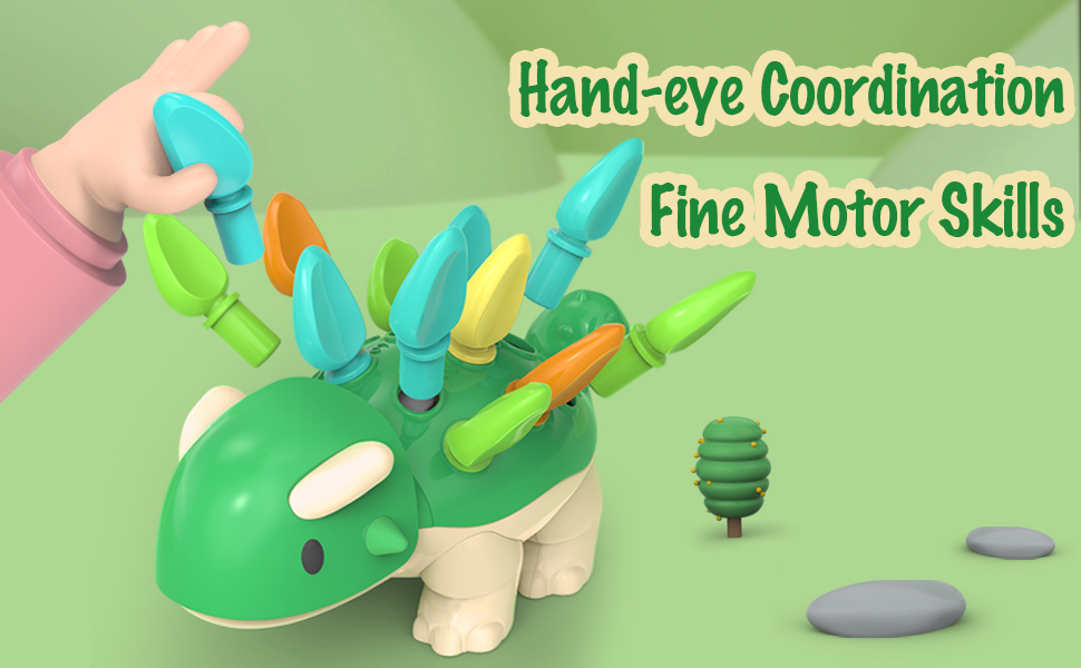 Montessori Dinosaur Toys Educational Sorting Game Toys Gifts for 1 2 3 Years Old Boys Girls Kids