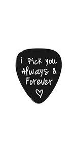 Anniversary Guitar Pick Gifts for Men I Pick You Always Forever 