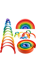 giant rainbow stacker