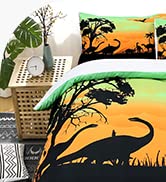 ArtisticHome Penguin Duvet Cover Set, Girls Cute Bedding Cover Soft Comforter Cover, Vintage 3D A...