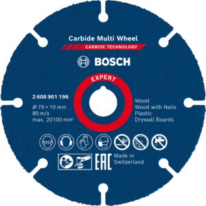 Bosch Professional 1x Expert Carbide Multi Wheel Cutting Disc (for Hardwood