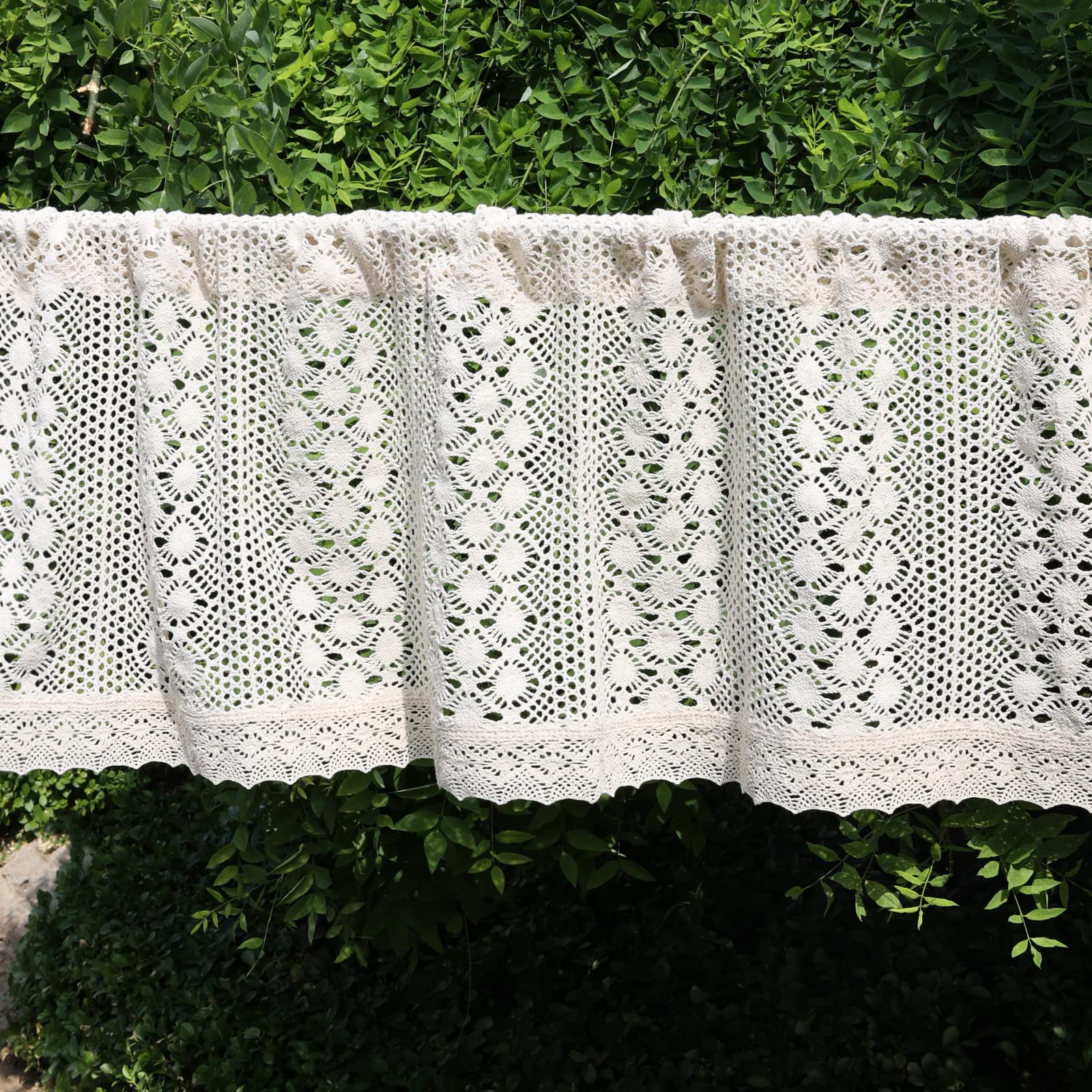 ArtisticHome Linen Cafe Short Tier Curtains