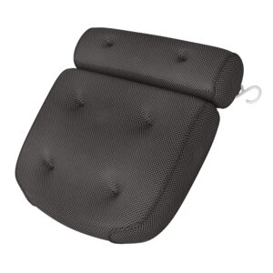 Luxury Grey Bath Pillow - Super Comfortable & Thick Bathtub Cushion - Ultra Fast Drying Times For Women / Mum / He