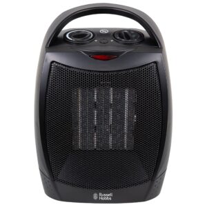 Russell Hobbs 1500W/1.5KW Electric Heater in Black PTC Ceramic Heater