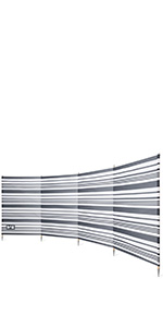 5 Pole Wooden Windbreak