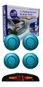 DPS450 Display Parking Sensor Kit Dolphin Automotive Electric Blue