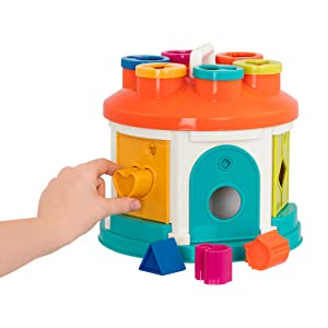 toddler shape sorter sorting toy cube color play kid melissa doug green developmental block baby