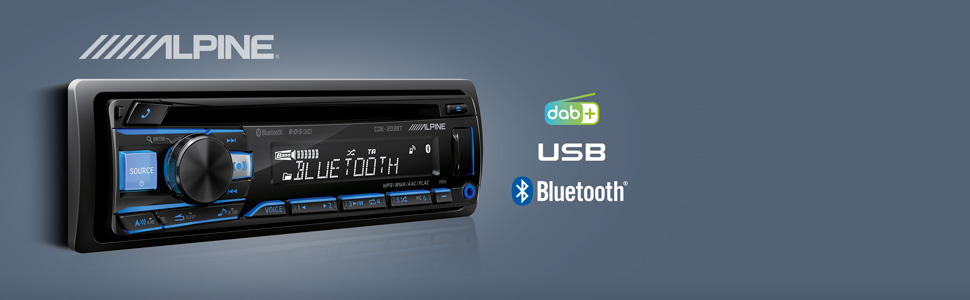 Alpine, cde-203bt, radio