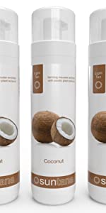 3 pk coconut self tan mousse