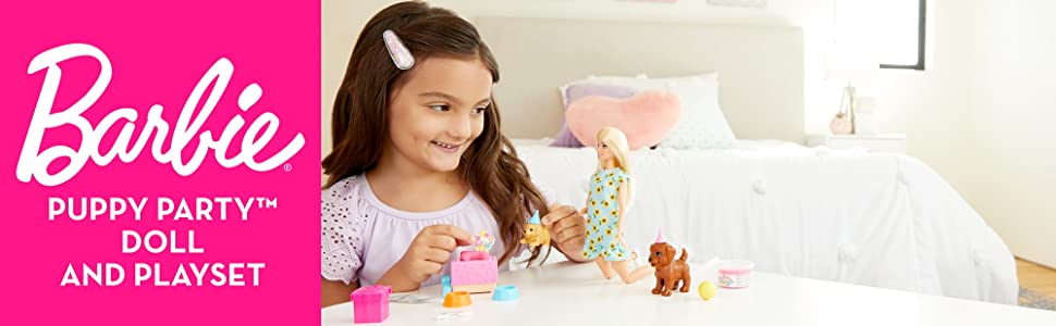 Barbie Puppy Party Doll and Playset