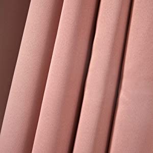 blush pink blackout curtains light blocking curtain
