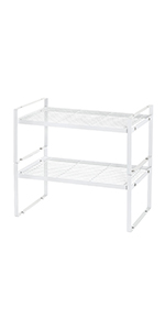 Countertop Shelf Organizer and Cabinet Shelf